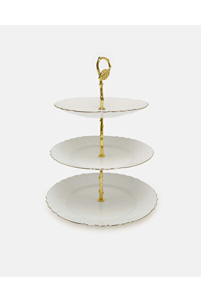 REDTAG White Round 3 Tier Cake Stand