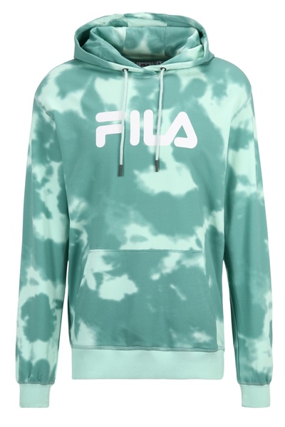 FILA Φούτερ με φλοράλ μπατίκ σε όλη την επιφάνεια, σε πράσινο χρώμα, με τύπωμα Beryl Green