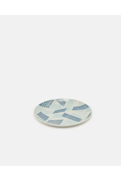 REDTAG Blue Printed Dessert Plate