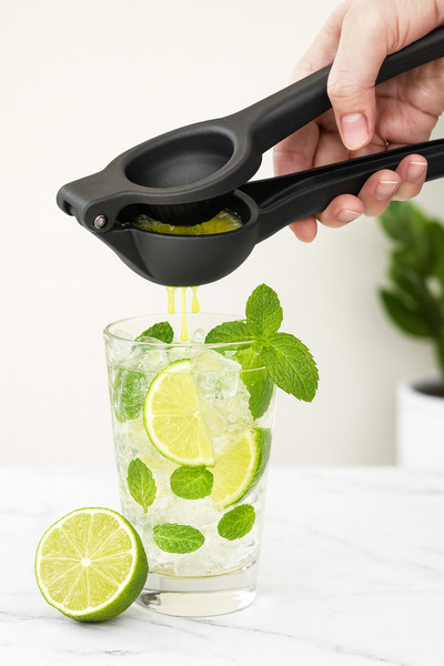 DAT35 Cast Stainless Steel Lemon Squeezer – Heavy Duty Citrus & Orange Juicer Practical Kitchen Tool