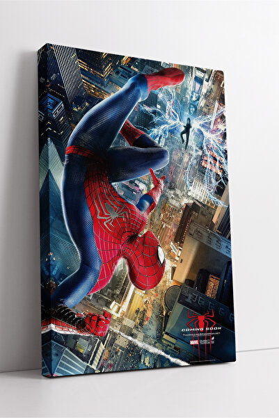 KOSS Dijital Spider-Man Şehir Savaşı Marvel Kanvas Tablo Dinamik Örümcek Adam...