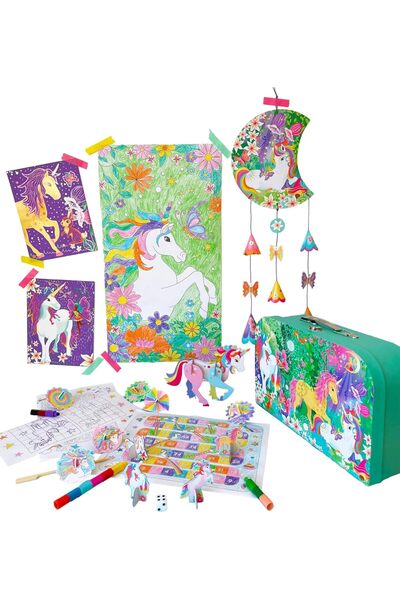 Box Candiy Unicorn Adventure Travel Suitcase Craft & Activity Set BCS2107 (Ages 6+)