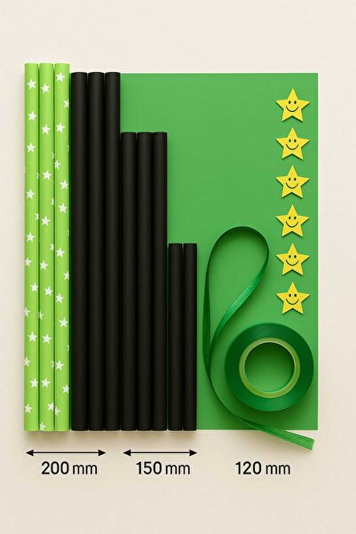 Paper Straws Mega Creative 3D Kit – Complete Set 3 Colors + 75 Bonus Straws