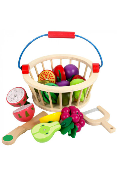 Nurio Wooden Fruit Basket - 12 Pieces -