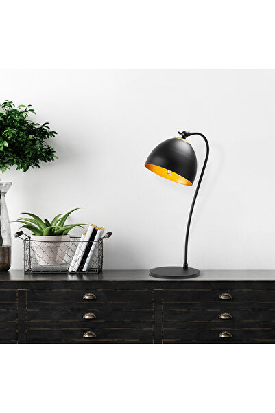MOİRA Retro Metal Masa Lambası Hareketli Mafsallı Başlık E14 Duy Çalışma Masa...