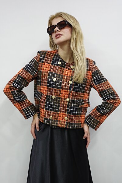 Leina Stylish Tweed Jacket