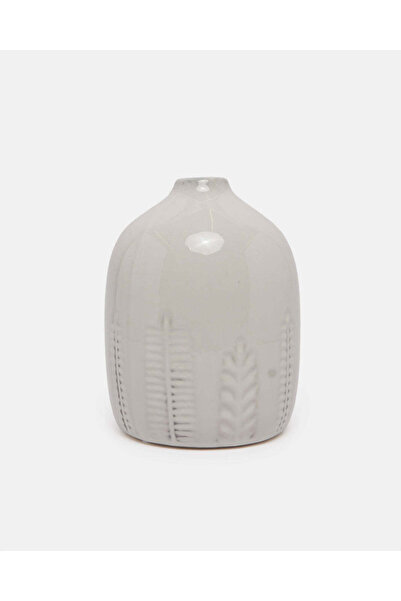 REDTAG Grey Ceramic Embellished Vase