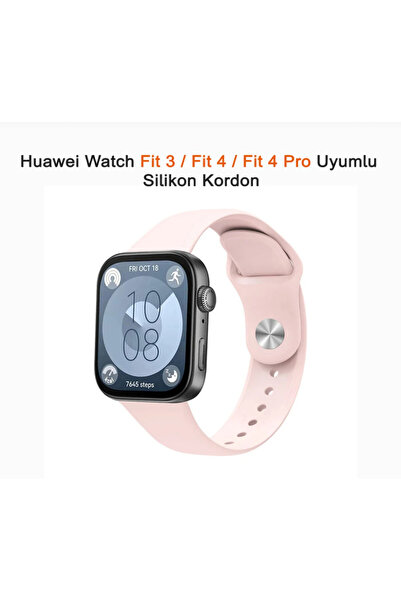 Bushco Store Huawei Watch Fit 3/Fit 4/fit 4 Pro Uyumlu Silikon Yumuşak Spor K...