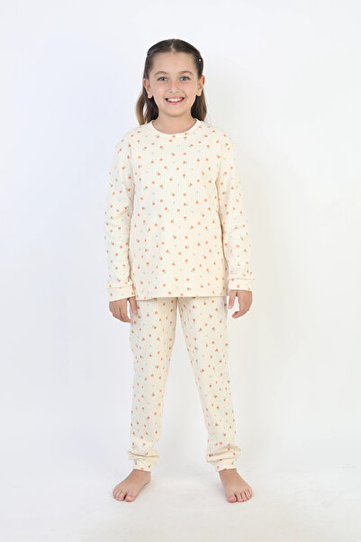 My Hanne Patterned Girl's Pajama Set 51240