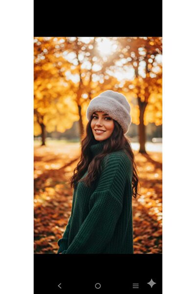 Betülce Trend Triangle Plush Fur Kalpak Hat