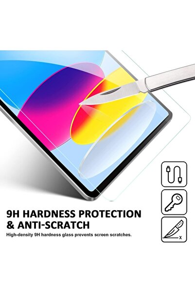HYX 2-Pack Tempered Glass Screen Protector for iPad 10th Gen (10.9-inch, 2022)