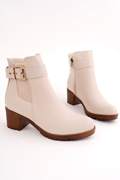 Madam Tarz Bln-770 Belt Detailed Elastic Boots