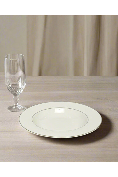 REDTAG White Embellished Soup Plate