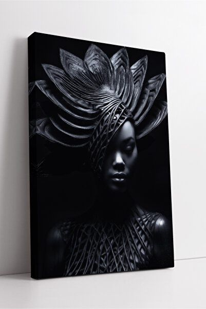 KOSS Dijital Μαύρο γοτθικό γυναικείο πορτρέτο Φανταστική τέχνη εμπνευσμένη απ...