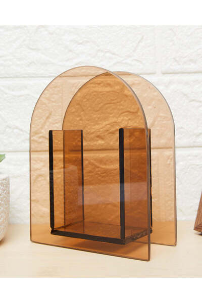 REDTAG Brown Terra Glass Arch Vase