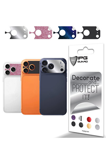 Ipg مجموعة حماية الكاميرا الخلفية لهاتف Apple iPhone 17 Pro Max - 4 ألوان، وا...