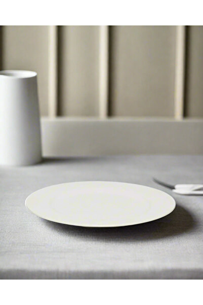 REDTAG White Embossed Dinner Plate