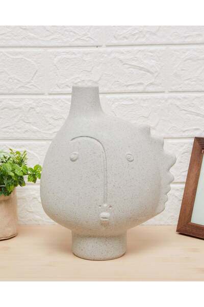 REDTAG Beige Gaia Face Vase