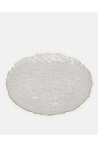 REDTAG White Charger Plate With Gold Rim