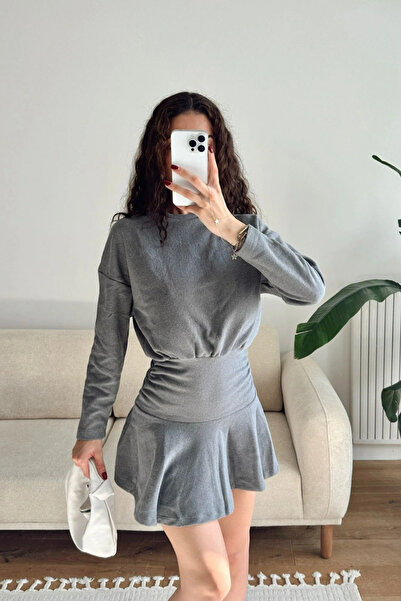 MARTYZ Drawstring Thessaloniki Fabric Mini Dress