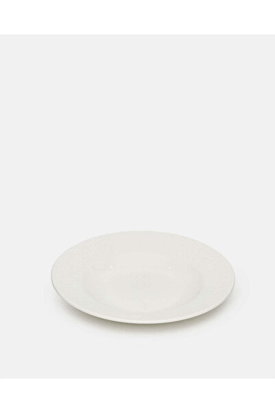 REDTAG White Embossed Soup Plate