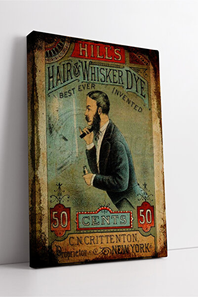 KOSS Dijital Ретро дизайн на реклама за боя за коса и брада Ретро декоративна...