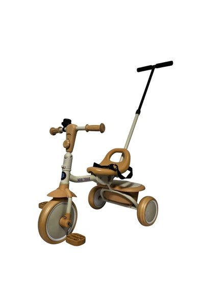 Colorland دراجة ثلاثية العجلات للأطفال بمقبض قابل للتعديل، لون أصفر (من عمر 1...