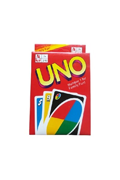 Uno Card Game Set, 2-10 players, Red (190225R)