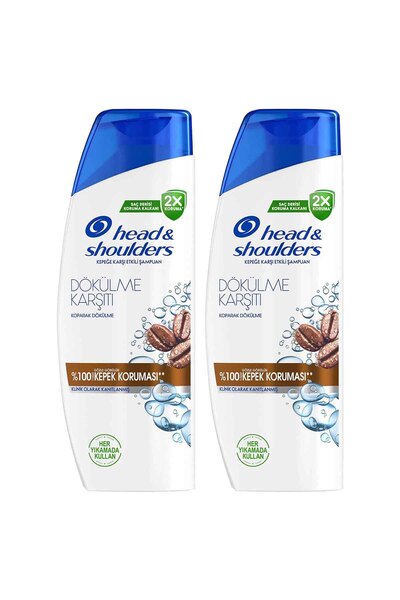 Head&Shoulders Erkeklere Özel Kafeinli Dökülme ve Kepek Karşıtı 330ML Şampuan x 2 Adet
