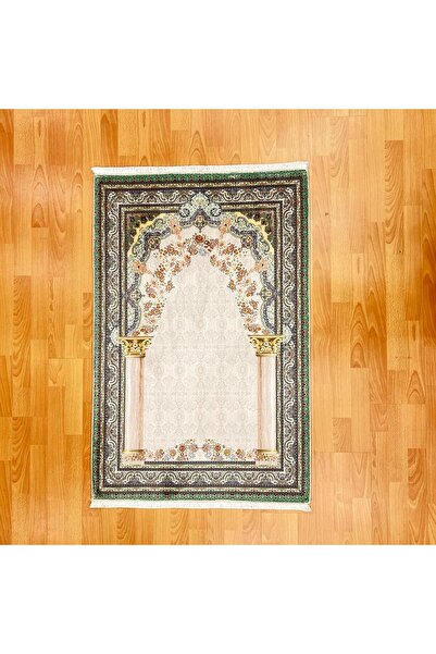 MEVLANA BAZAAR سجادة صلاة مطبوعة رقميًا بنمط معماري رائع