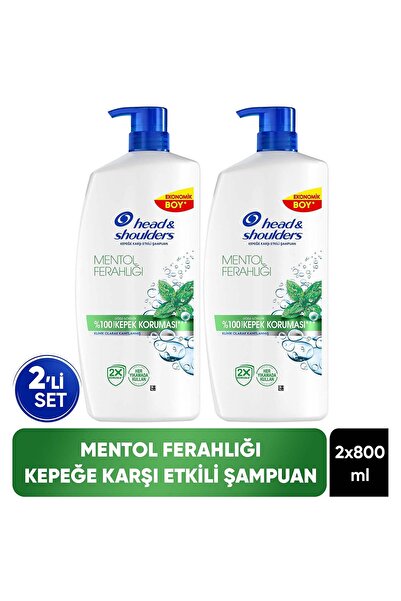 Head&Shoulders Mentol Ferahlığı Kepek Karşıtı Şampuan 800ml x 2 Adet