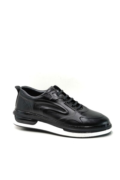 Yeşildaş Men's 100% Genuine Leather Orthopedic Balloon Sole Smart Lace-Up Shoes
