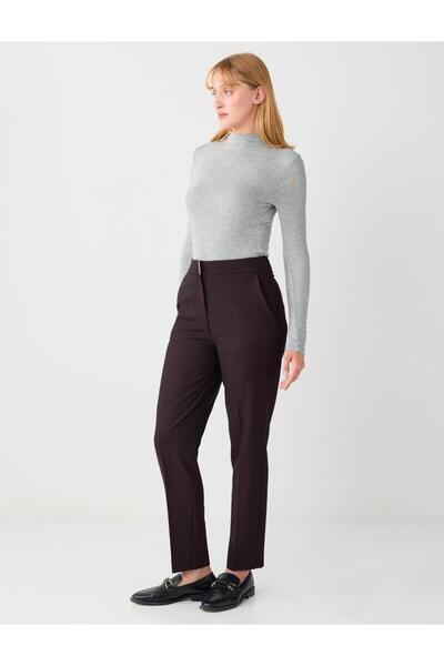 Jimmy Key Παντελόνι με μεταλλική λεπτομέρεια με ύφανση με κορδόνια σε κανονική μέση