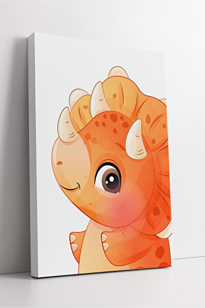 KOSS Dijital Decor de perete pentru camera copiilor cu dinozaur drăguț portoc...