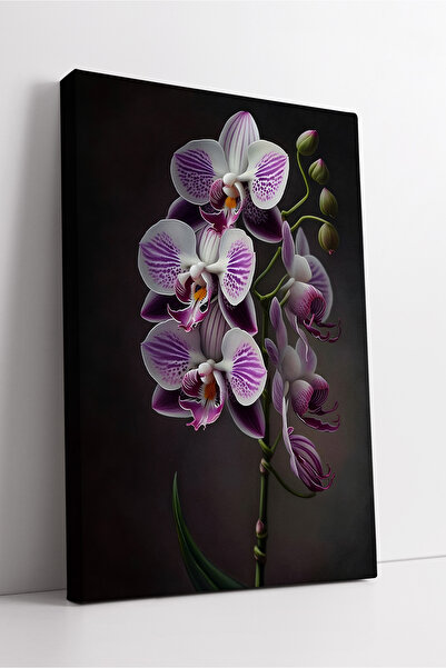 KOSS Dijital Платно с мотив на лилаво орхидеено цвете | Елегантна декорация з...
