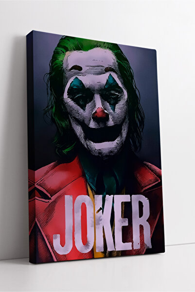 KOSS Dijital Joker în jachetă roșie Ilustrație Portret Artă digitală colorată...