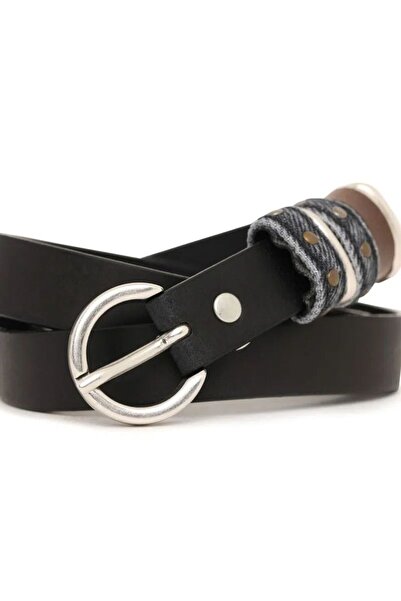 Diesel Aldo Women's belt EXTERNAL 100% leather, black