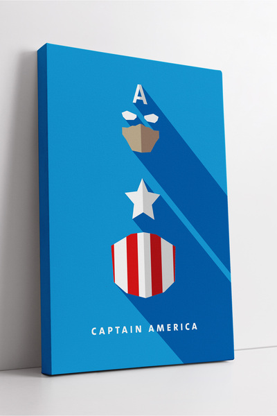 KOSS Dijital Pictură pe pânză cu design minimalist Captain America Decor mode...