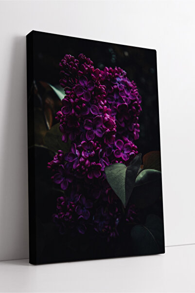 KOSS Dijital Floare de liliac violet, cu fundal întunecat, artă decorativă cu...