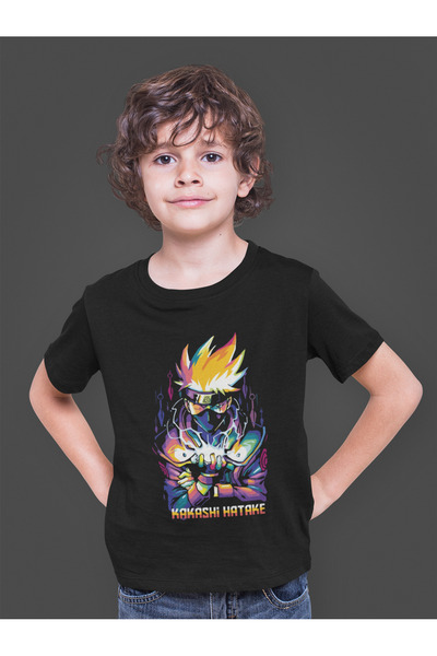 Bumeta تي شيرت ناروتو أنيمي كاكاشي واريور كوريا للأطفال