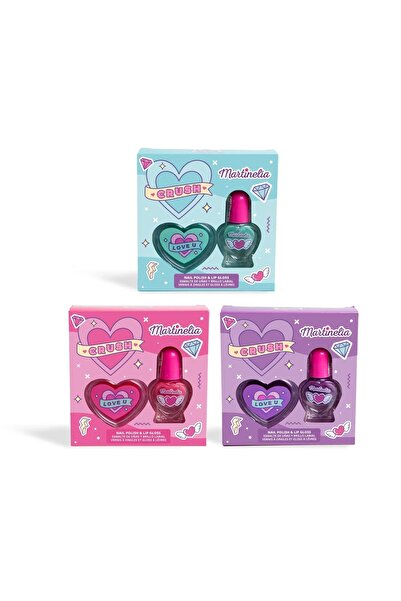 Martinelia مجموعة كراش ديو المتنوعة 82500 طلاء أظافر وملمع شفاه قطعة واحدة (ل...