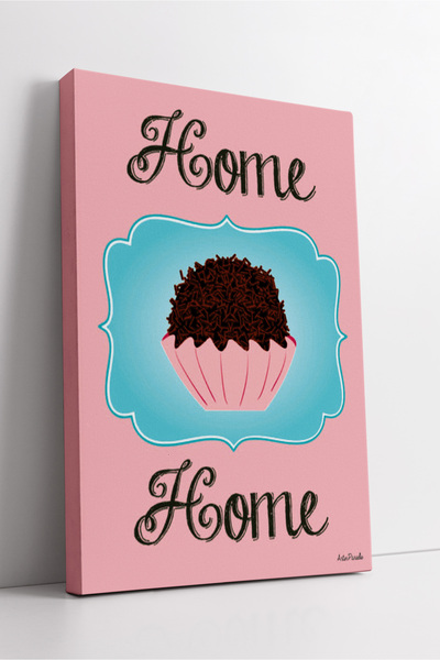 KOSS Dijital Сладко вдъхновение Тематично розово изкуство за стена | Написано...