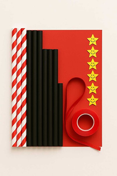 Paper Straws Mega Creative 3D Kit – Complete Set 3 Colors + 75 Bonus Straws