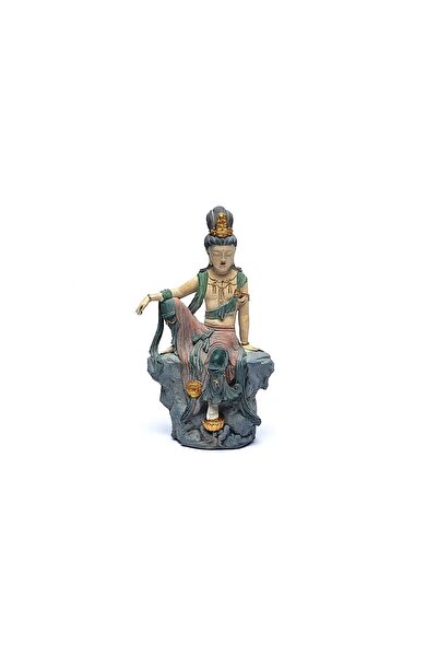 DECOR Guanyin Buddha al compasiunii China - 1290g 24x14x40 cm