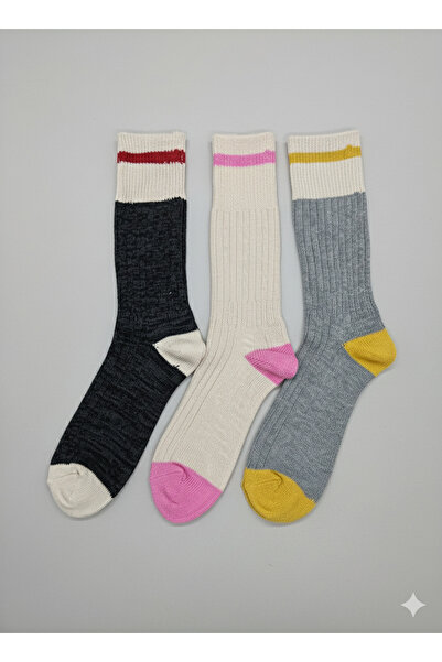 eleganzo Kışlık Yün Çorap 3 Çift