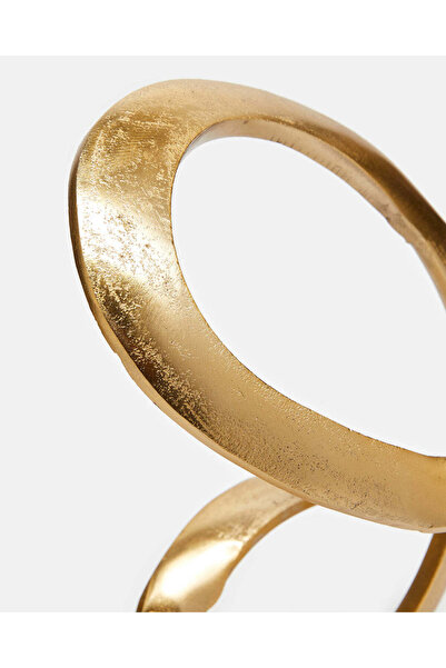 REDTAG Gold Orlando Metal Décor Accent Marble Base