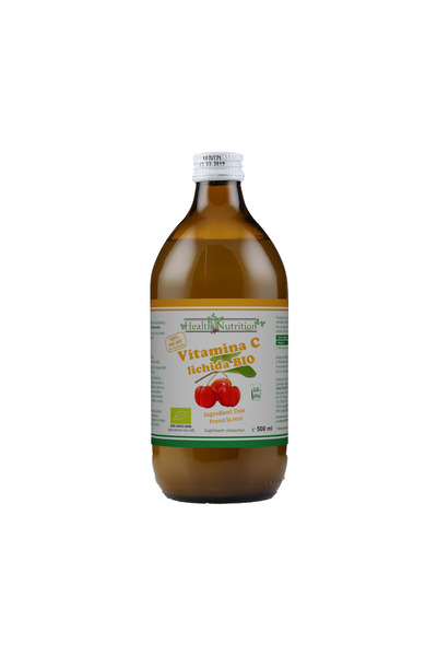 Health Nutrition Vitamina C lichidă BIO - Suc 100% pur, 500 ml
