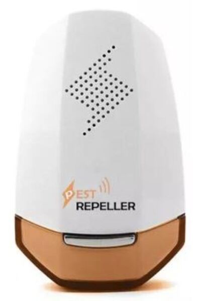 Pest x Defend Aparat cu ultrasunete Pest Repeller Alb-Portocaliu, anti rozato...