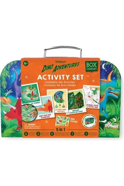 Box Candiy Dino Adventure Travel Case Craft & Activity Set (Ages 6+)