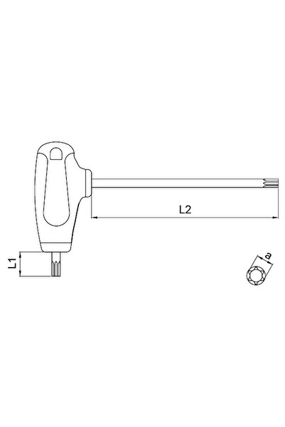 CETA FORM T10 t Handle Torx Wrench